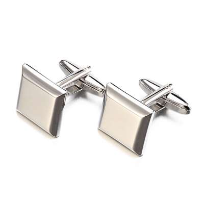 Siver Stainless Steel Metal Cufflink