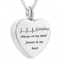 Heart Stainless Steel Memorial Urn Locket Pendant