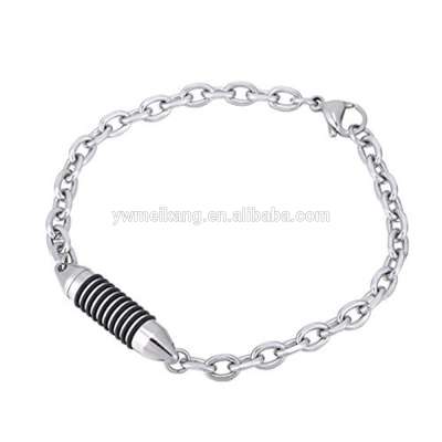 Cremation Jewelry Bullet Charm Pendant Memorial Urn Bracelet for Mens Womens