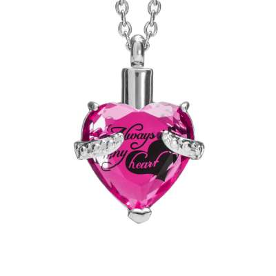 Heart Shaped Memorial Urns Necklace