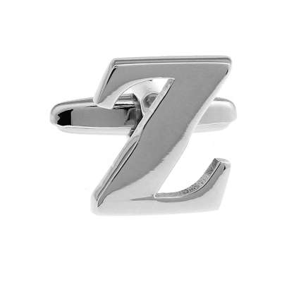 Letter A-Z Monogram Initial Cufflinks with a Presentation Gift Box & Polishing Cloth